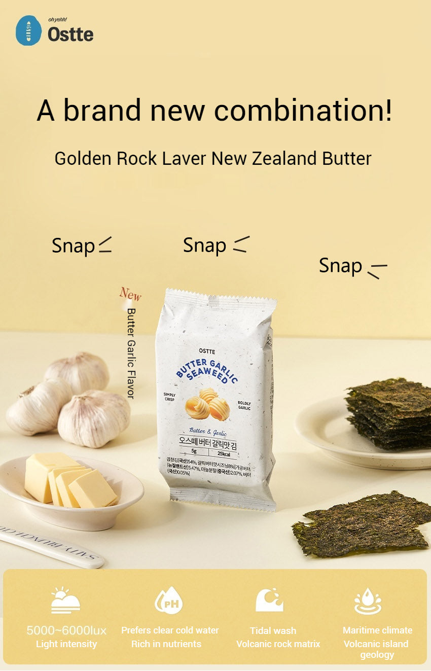Ostte butter seaweed Guilt-Free Snack - 3 Packs